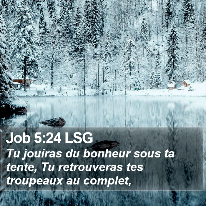 Job 5:24 LSG Bible Study