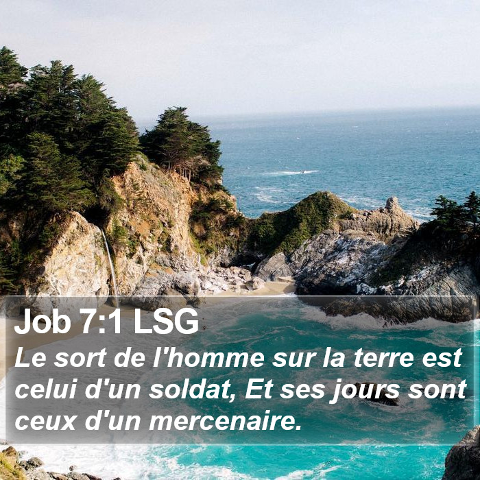 Job 7:1 LSG Bible Study