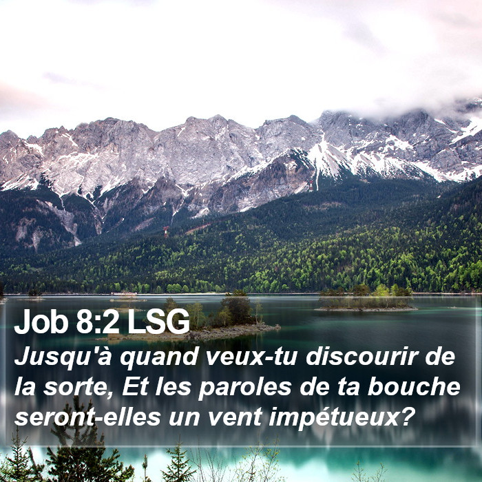 Job 8:2 LSG Bible Study