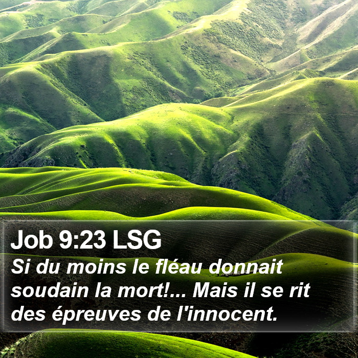 Job 9:23 LSG Bible Study