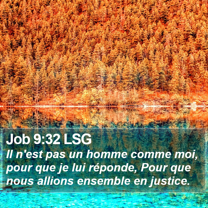 Job 9:32 LSG Bible Study