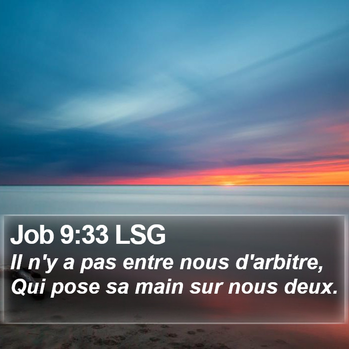 Job 9:33 LSG Bible Study