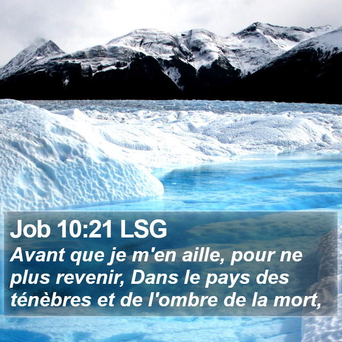 Job 10:21 LSG Bible Study