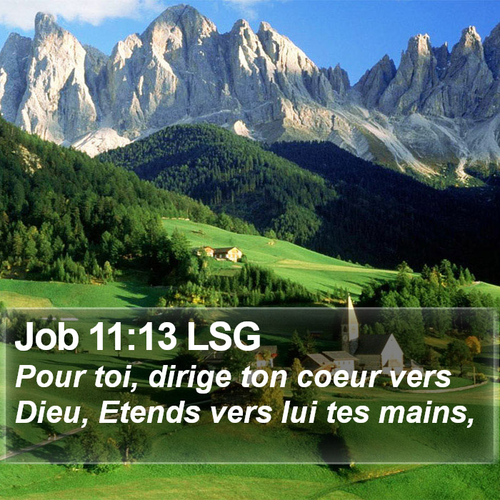 Job 11:13 LSG Bible Study