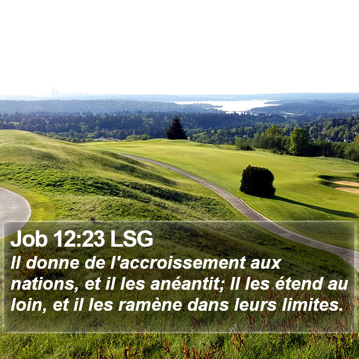 Job 12:23 LSG Bible Study