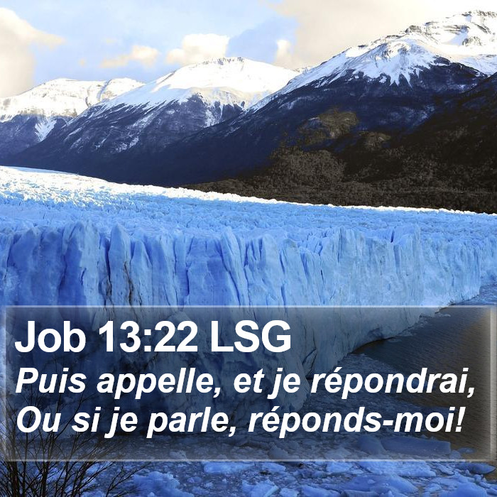 Job 13:22 LSG Bible Study