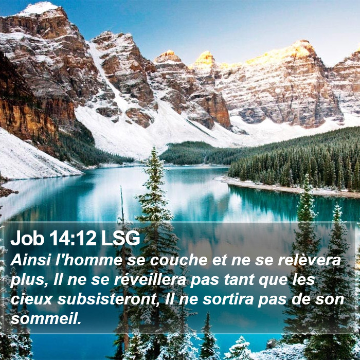 Job 14:12 LSG Bible Study