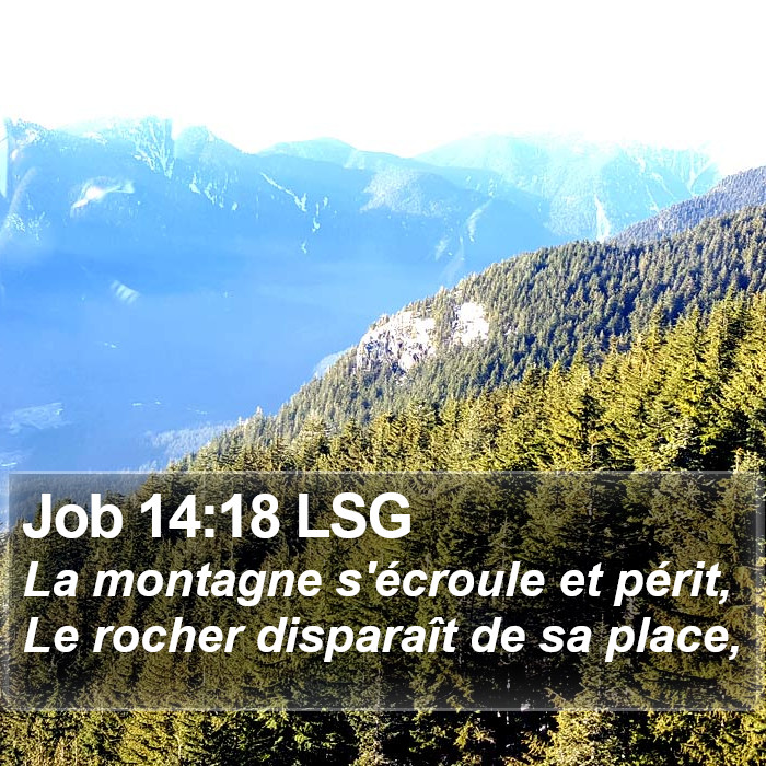 Job 14:18 LSG Bible Study