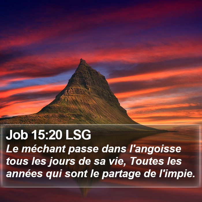 Job 15:20 LSG Bible Study