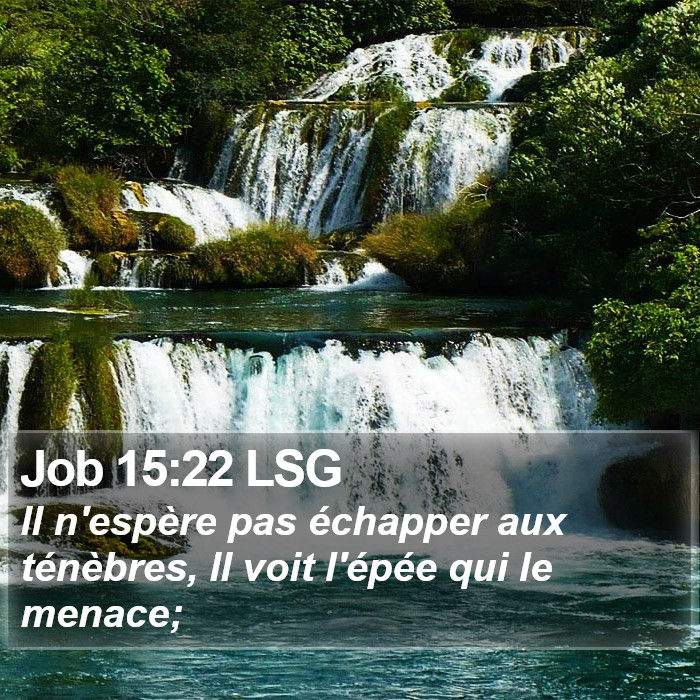 Job 15:22 LSG Bible Study