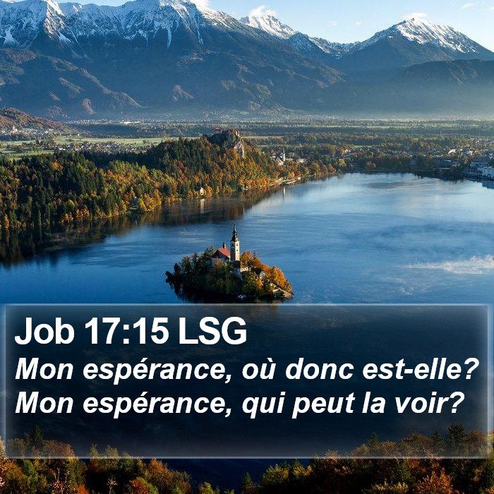 Job 17:15 LSG Bible Study