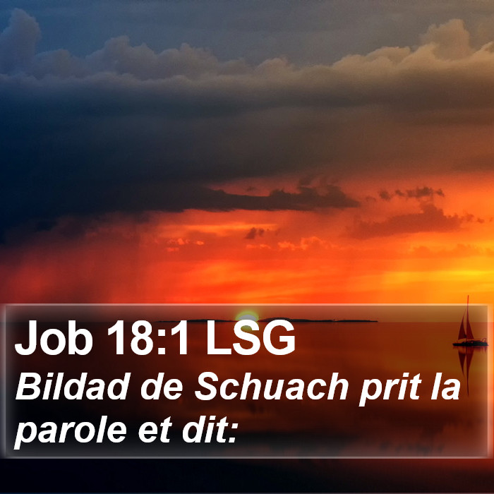 Job 18:1 LSG Bible Study