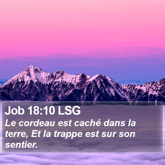 Job 18:10 LSG Bible Study