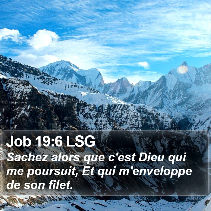 Job 19:6 LSG Bible Study