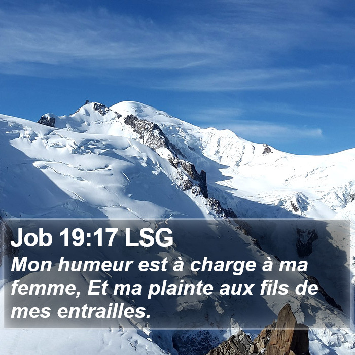 Job 19:17 LSG Bible Study