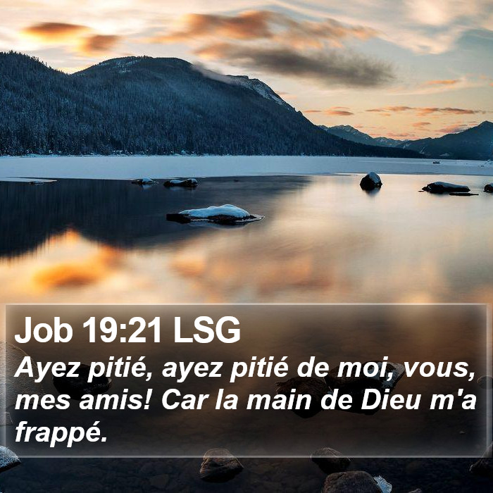 Job 19:21 LSG Bible Study