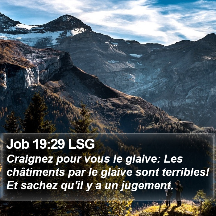 Job 19:29 LSG Bible Study