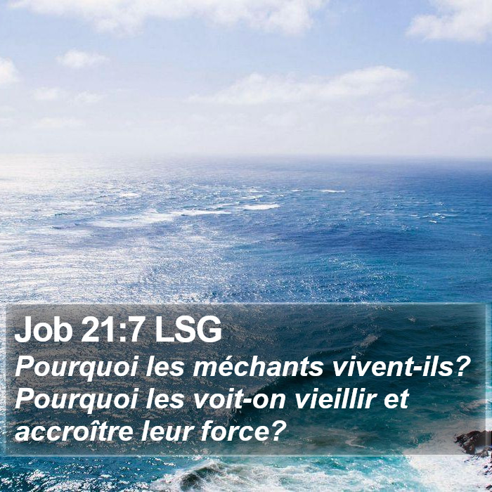 Job 21:7 LSG Bible Study