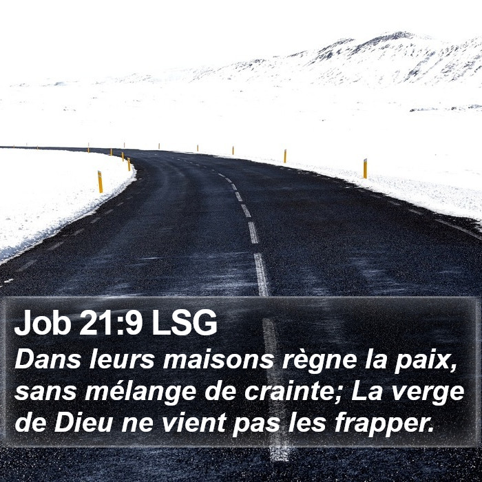 Job 21:9 LSG Bible Study