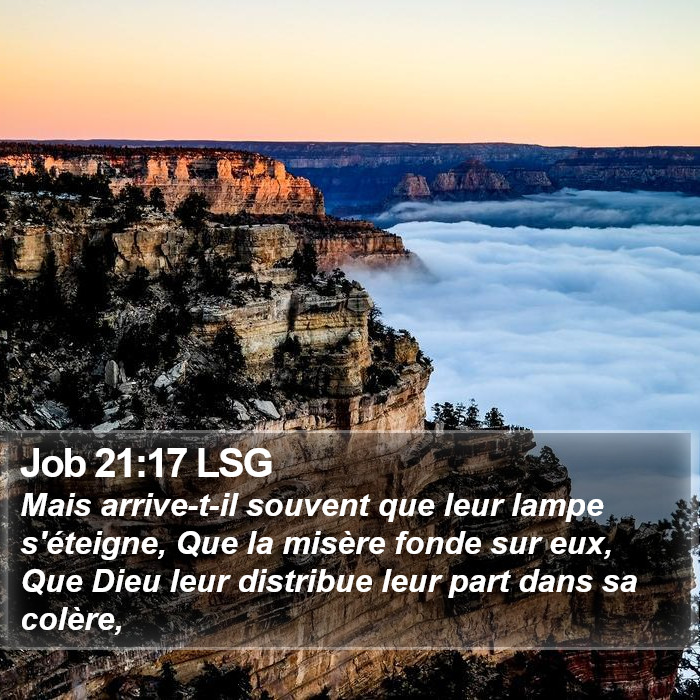 Job 21:17 LSG Bible Study