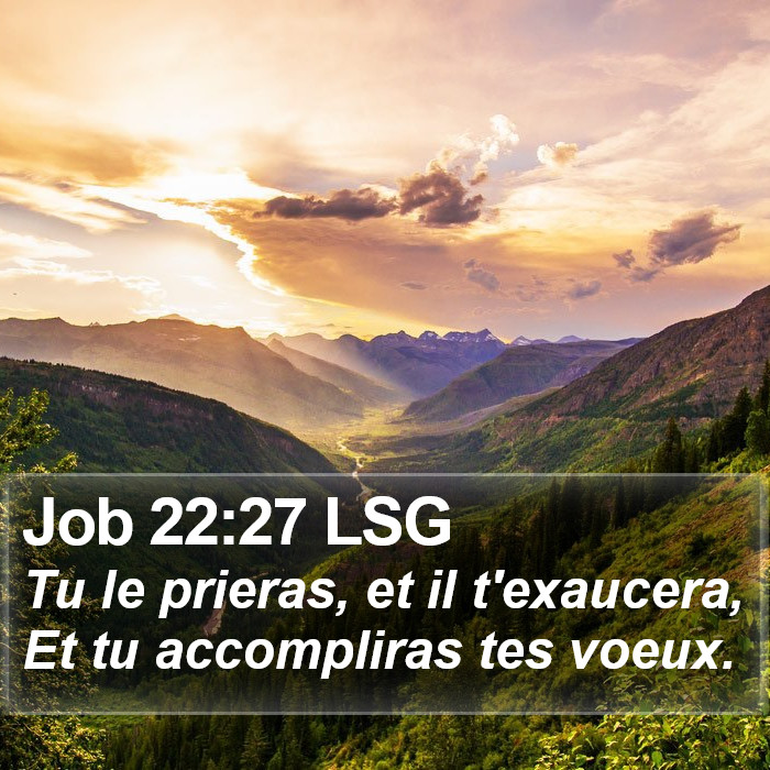 Job 22:27 LSG Bible Study