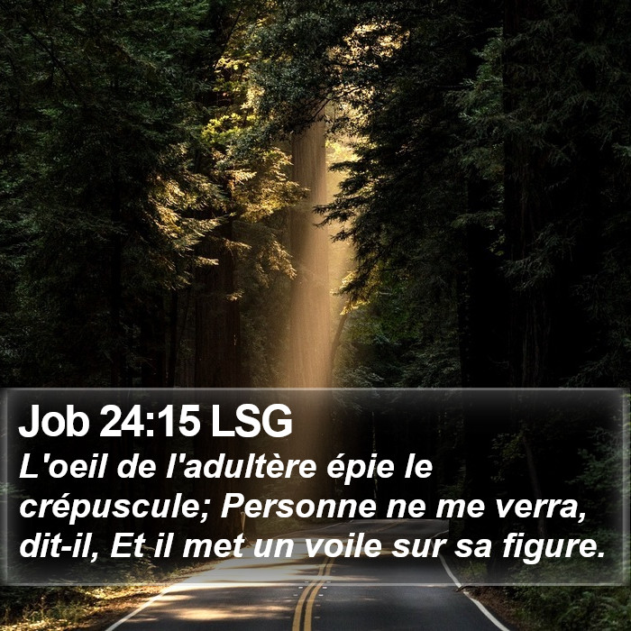 Job 24:15 LSG Bible Study