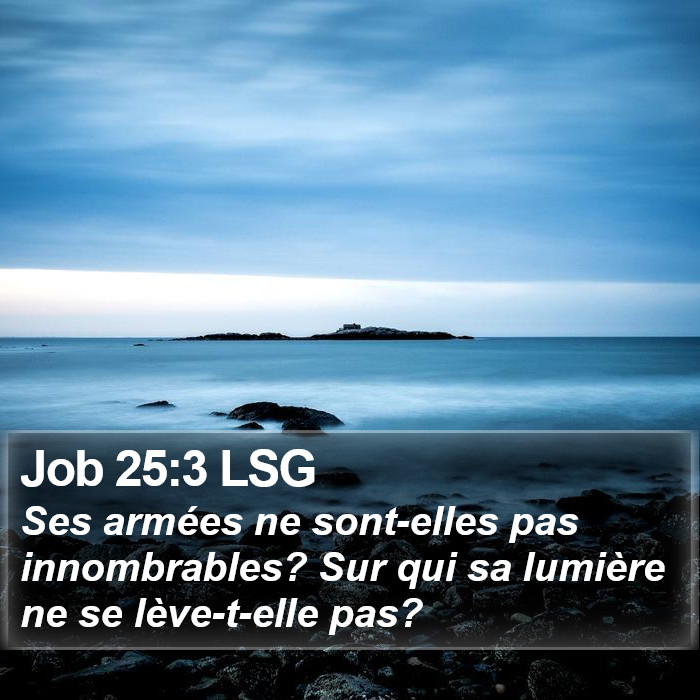 Job 25:3 LSG Bible Study