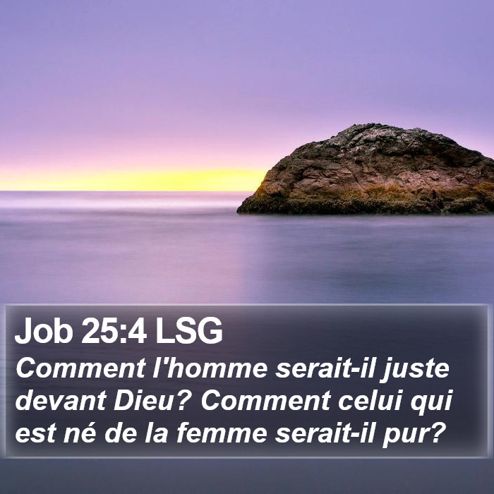 Job 25:4 LSG Bible Study