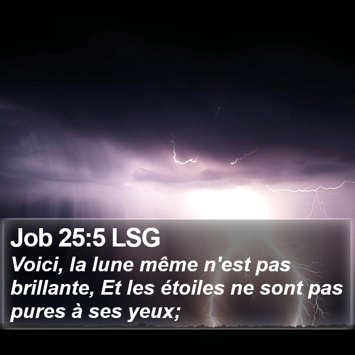 Job 25:5 LSG Bible Study