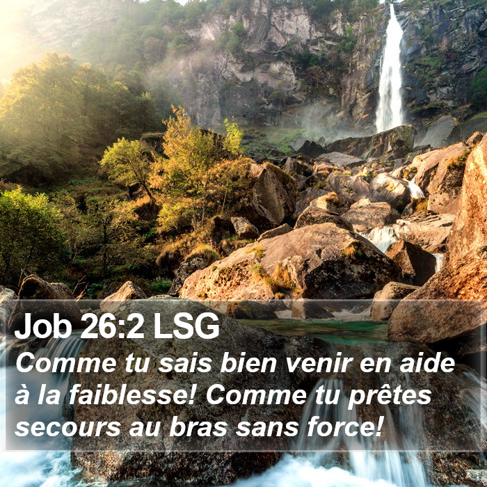 Job 26:2 LSG Bible Study