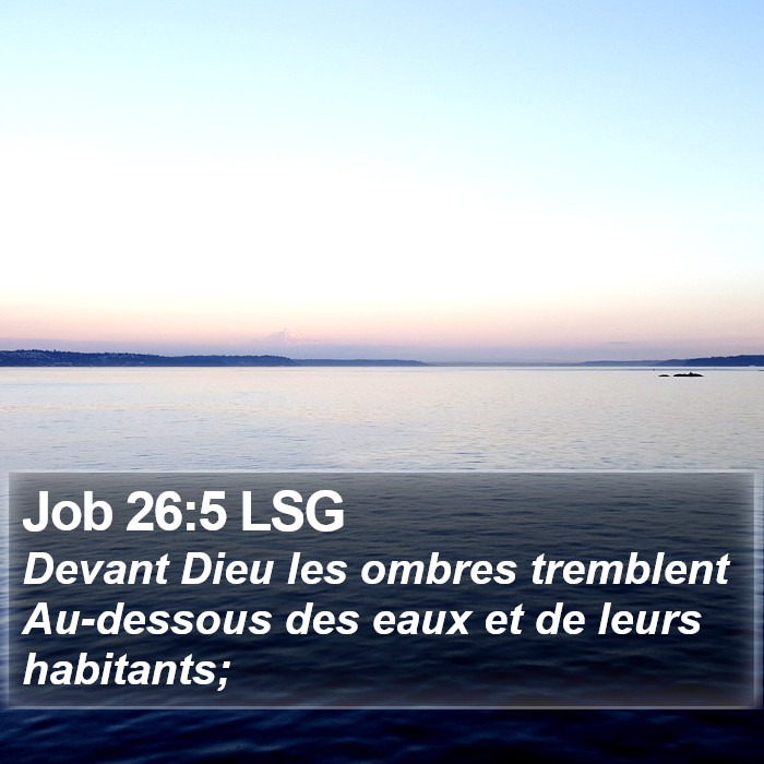 Job 26:5 LSG Bible Study