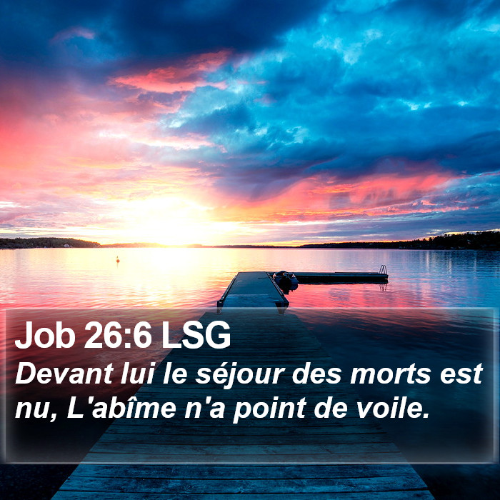 Job 26:6 LSG Bible Study