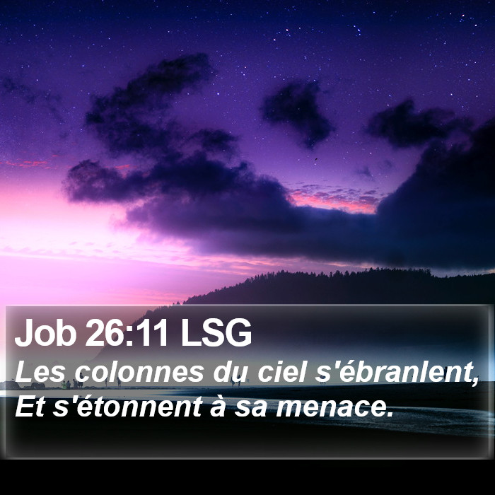 Job 26:11 LSG Bible Study