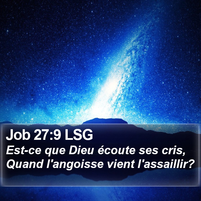 Job 27:9 LSG Bible Study