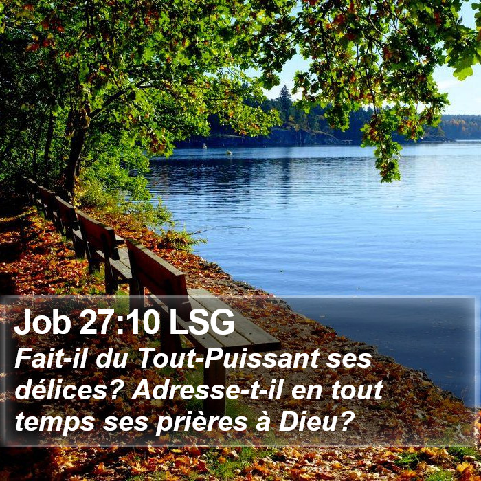 Job 27:10 LSG Bible Study