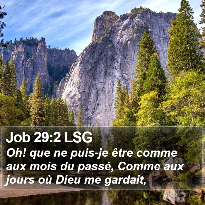 Job 29:2 LSG Bible Study