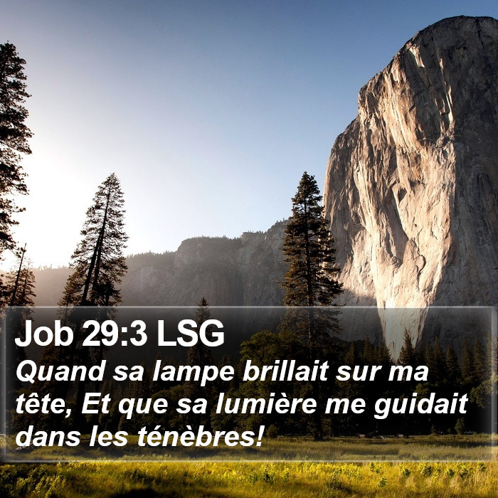 Job 29:3 LSG Bible Study