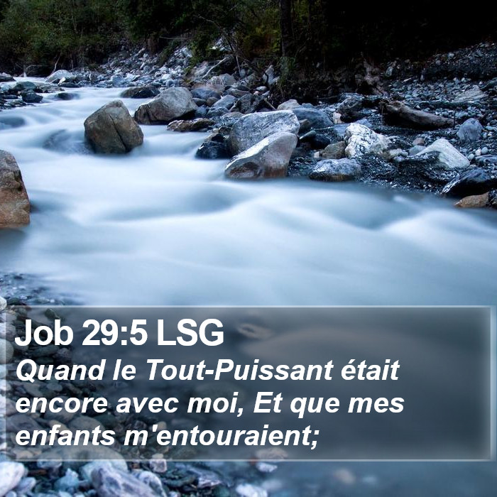 Job 29:5 LSG Bible Study