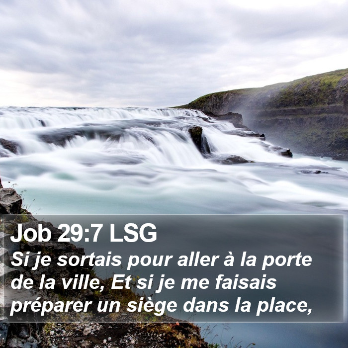 Job 29:7 LSG Bible Study