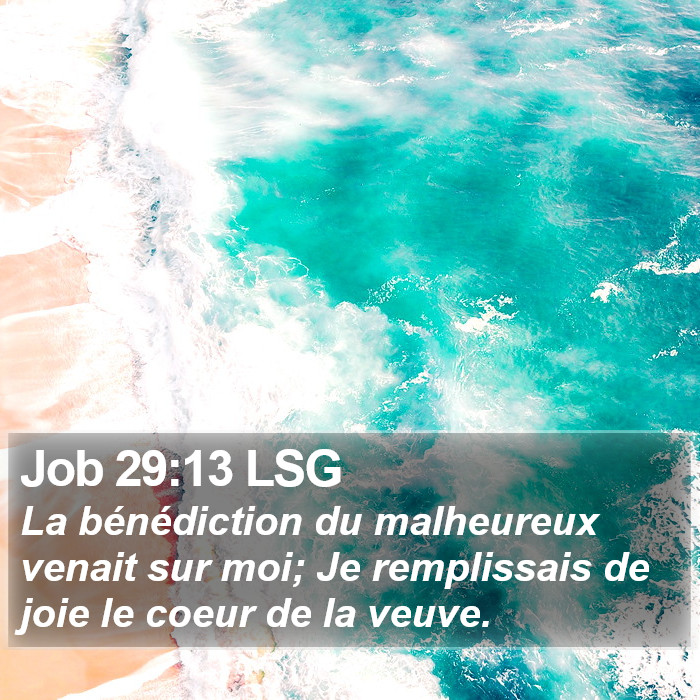 Job 29:13 LSG Bible Study