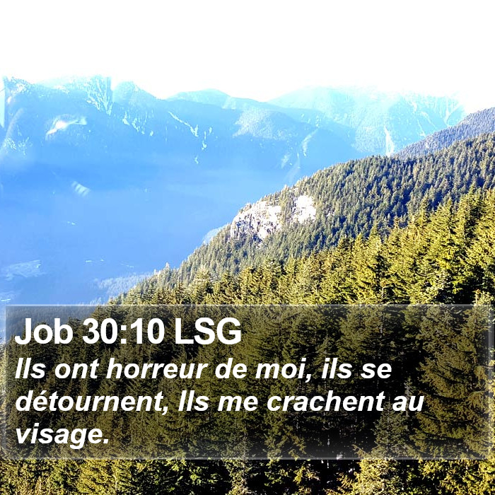 Job 30:10 LSG Bible Study