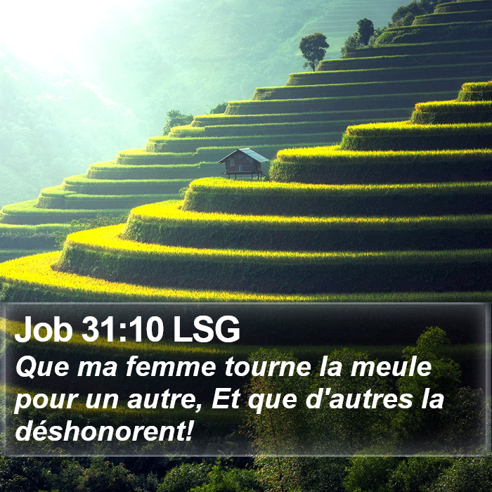 Job 31:10 LSG Bible Study