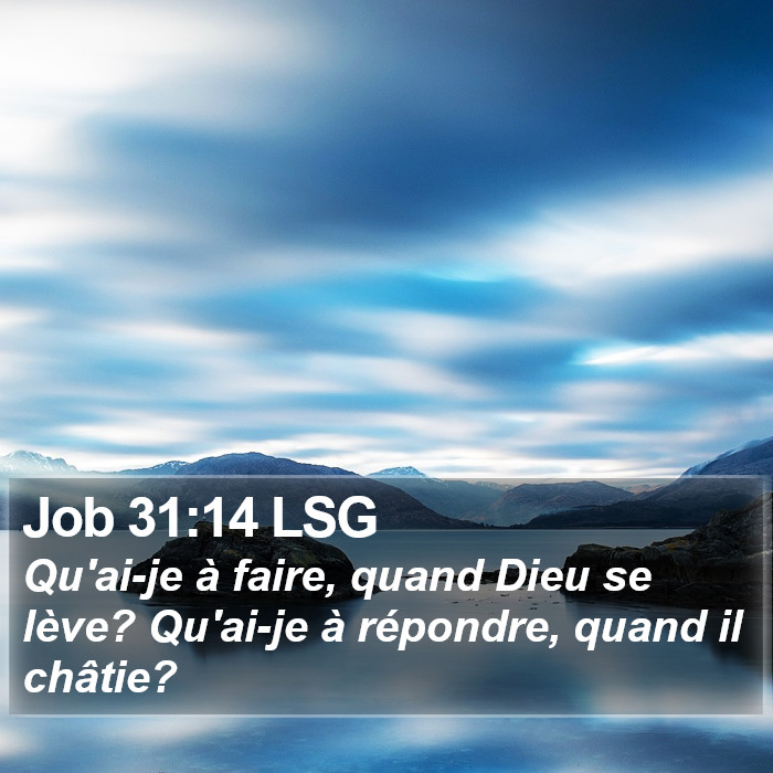 Job 31:14 LSG Bible Study