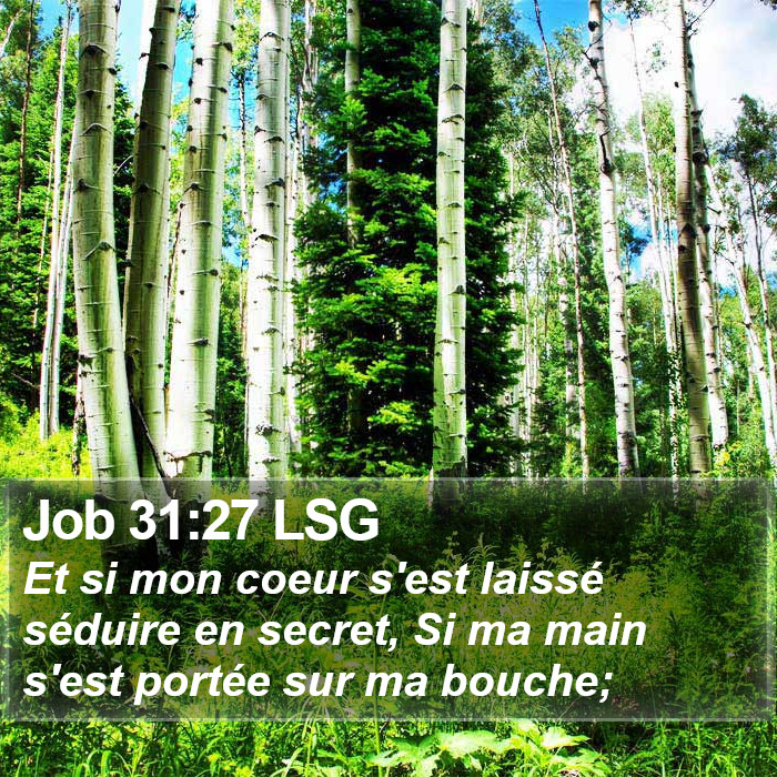 Job 31:27 LSG Bible Study