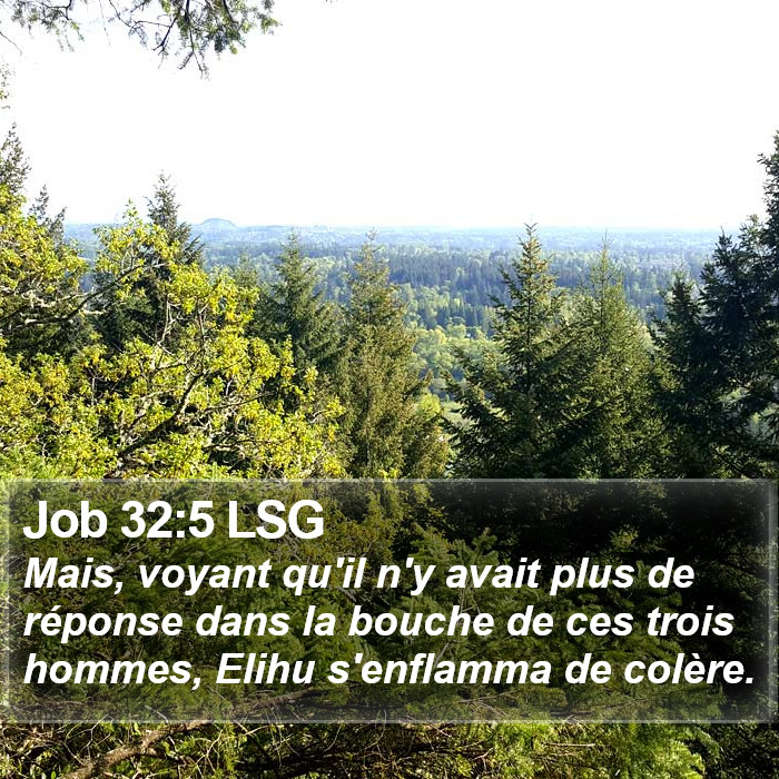 Job 32:5 LSG Bible Study