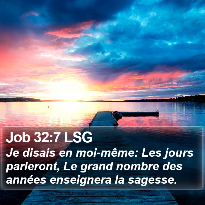 Job 32:7 LSG Bible Study