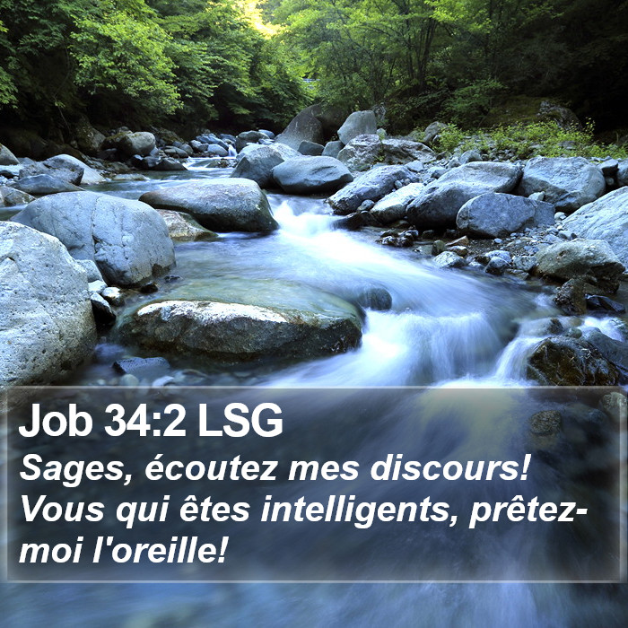 Job 34:2 LSG Bible Study