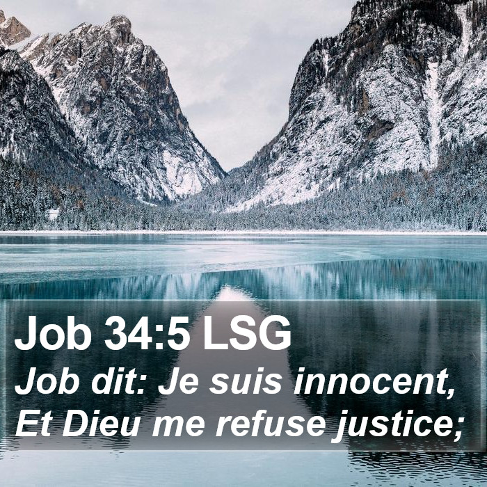 Job 34:5 LSG Bible Study