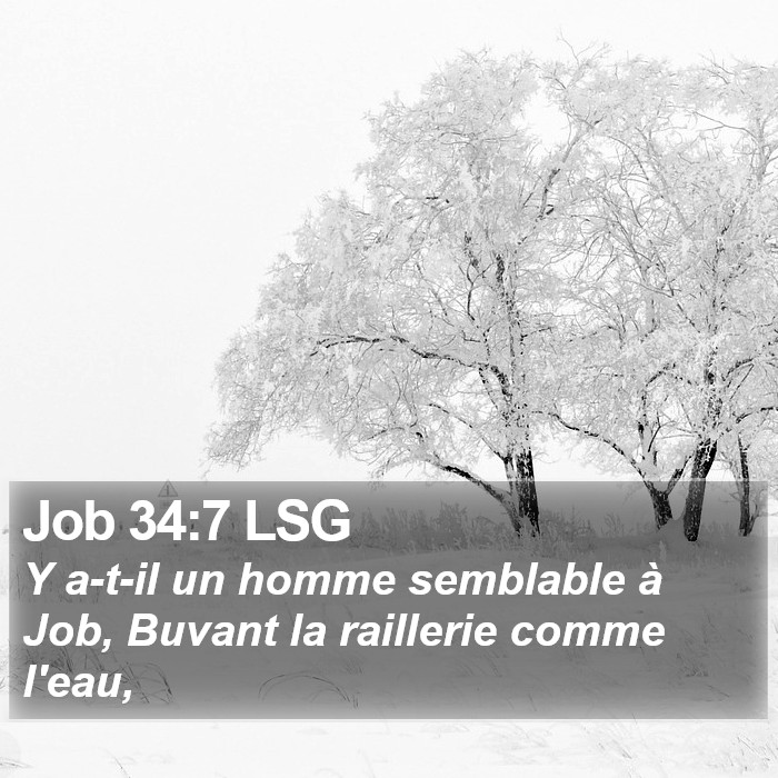 Job 34:7 LSG Bible Study