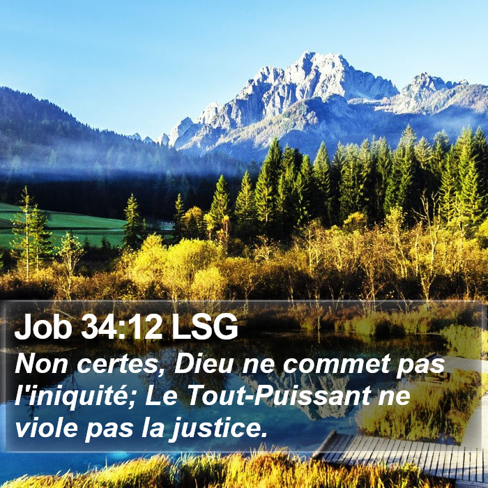 Job 34:12 LSG Bible Study